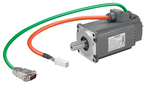 Siemens 1FL6034-2AF21-1LA1 V90 Servomotor - 0.4 kW, 3000 RPM