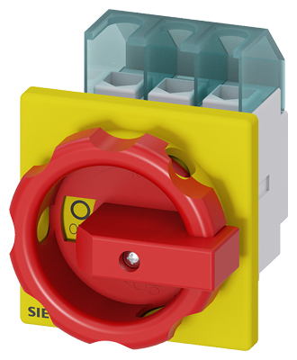 3LD2203-0TK53 ACİL STOP ŞALTERİ ÖNDEN TESPİTLİ TAHRİK KOLU SARI/KIRMIZI