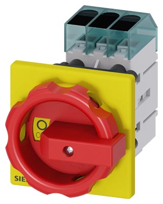 3LD3454-0TK53 ACİL STOP ŞALTERİ, ÖNDEN TESPİTLİ TAHRİK KOLU