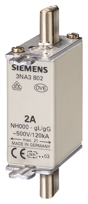 3NA3817 SIEMENS NH-BIÇAKLI SİGORTA BUŞONU 40A