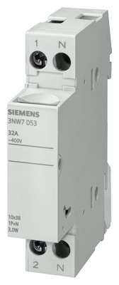 SIEMENS 3NW7053 KARTUŞ SİGORTA YUVASI 32A 1P+N 10X38 MM