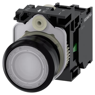 3SU1102-0AB60-1BA0 SIRIUS ACT PLASTIK BEYAZ KOMPLE IŞIKLI YAY DÖNÜŞLÜ BUTONLAR