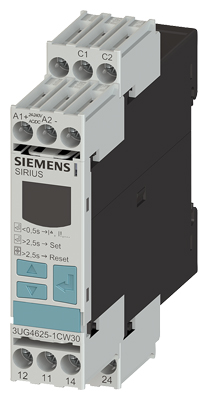 3UG4625-1CW30 Digital monitoring relay for residual current monitoring
