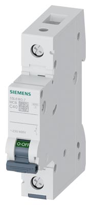 SIEMENS 5SL6140-7 Miniature Circuit Breaker 40A 1P