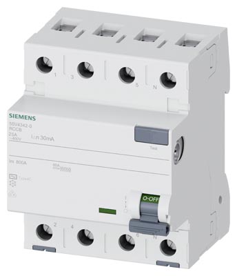 5SV4342-0 Kaçak Akım 25A 30mA 400V