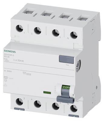 5SV4346-0 KAÇAK AKIM 63A 30mA 400V