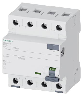 5SV4347-0 Kaçak Akım 80A 30mA 400V