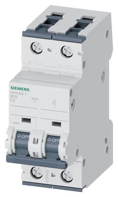 5SY4202-7 SIEMENS OTOMATİK SİGORTA 2A 2P 10KA C TİPİ