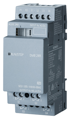 6ED1055-1HB00-0BA2 LOGO! 4DI/4DQ 24V/24V/RELAY AC/DC/NPN