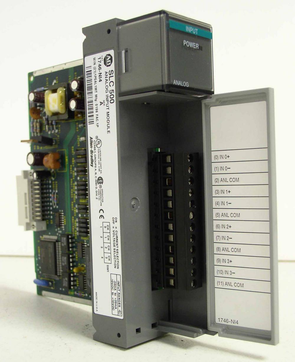 Allen Bradley 1746ni4, Analog Input Module , Slc 500